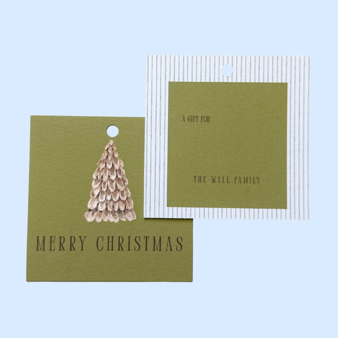 Merry Evergreen Gift Tag (Set of 24)