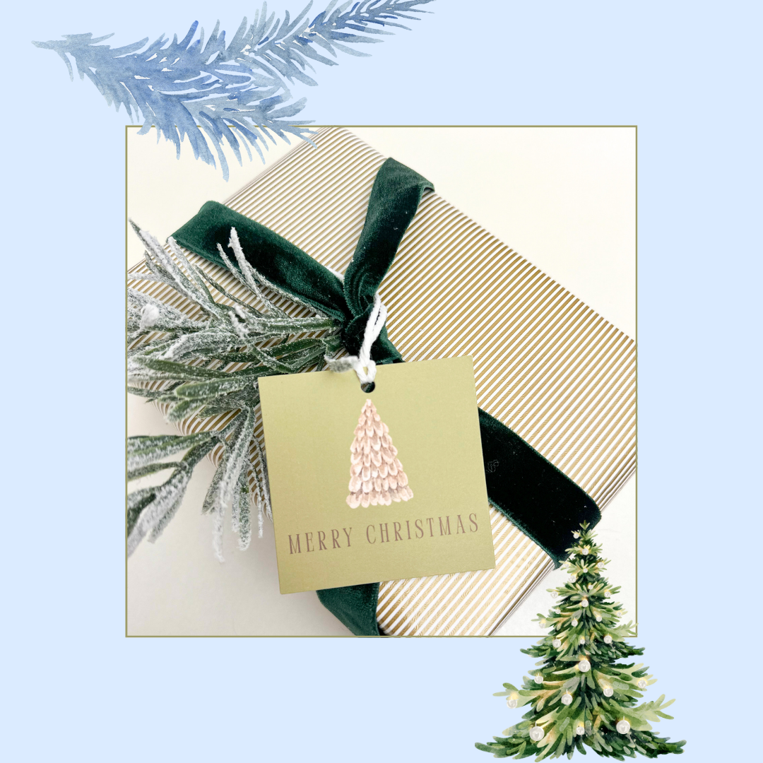 Merry Evergreen Gift Tag (Set of 24)