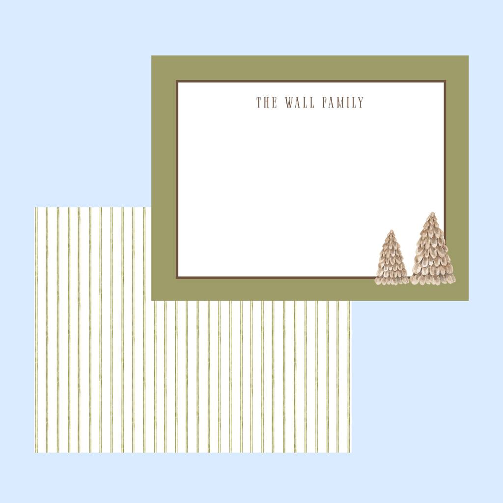 Merry Evergreen Thank You Card (Set of 10)
