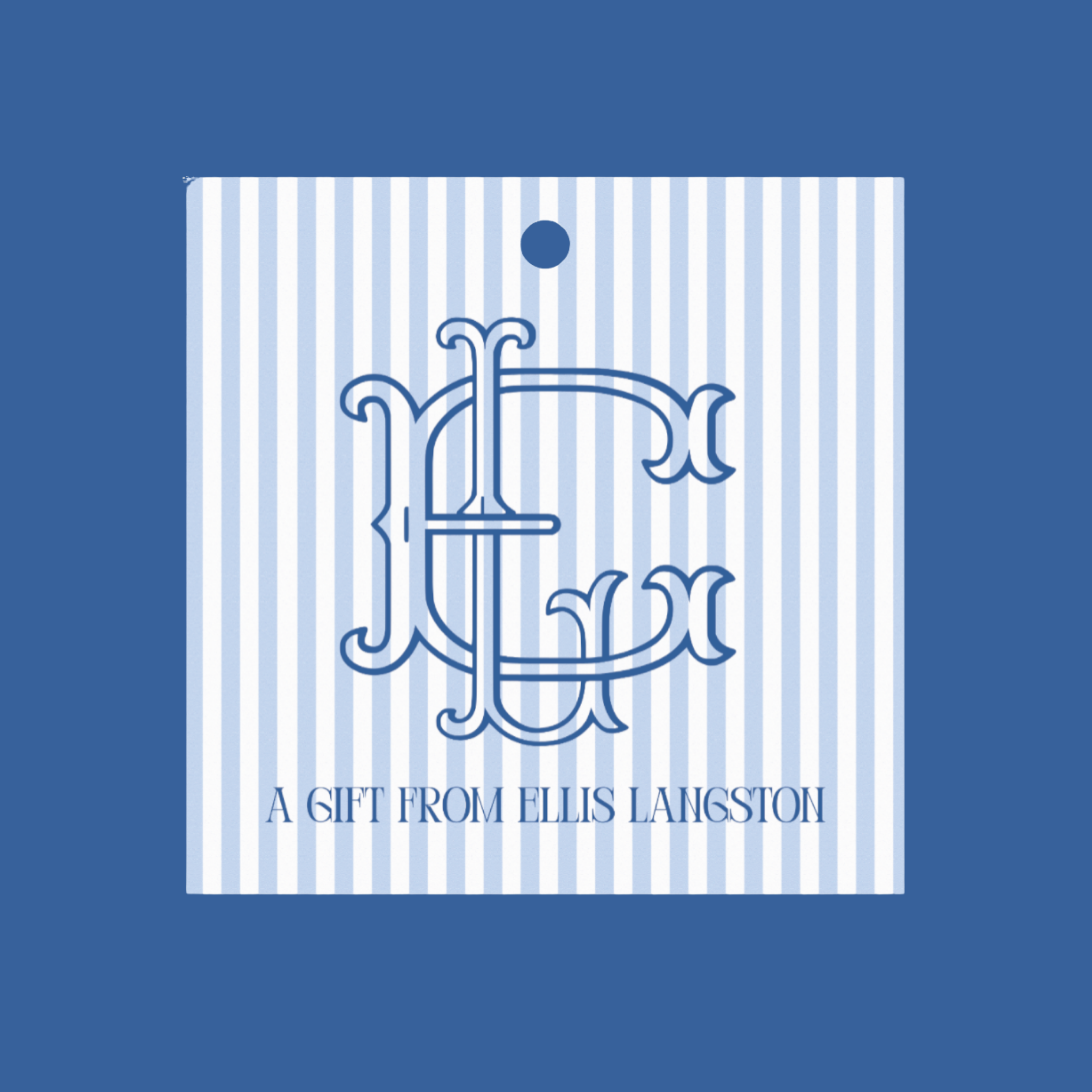 Chalmers St Monogram Gift Tag (Set of 24)