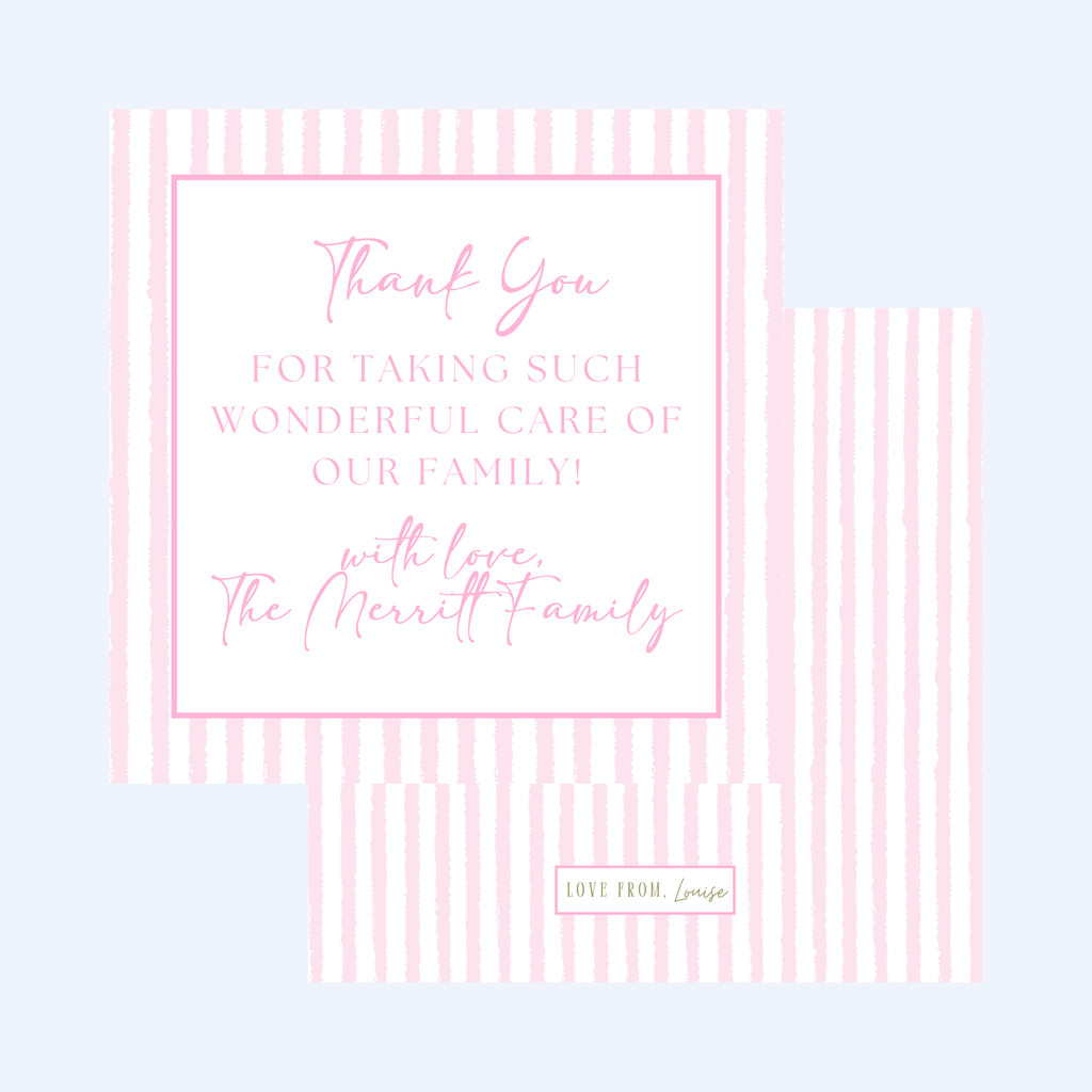 It's A Girl! Nurse Enclosure Card (Set of 12)