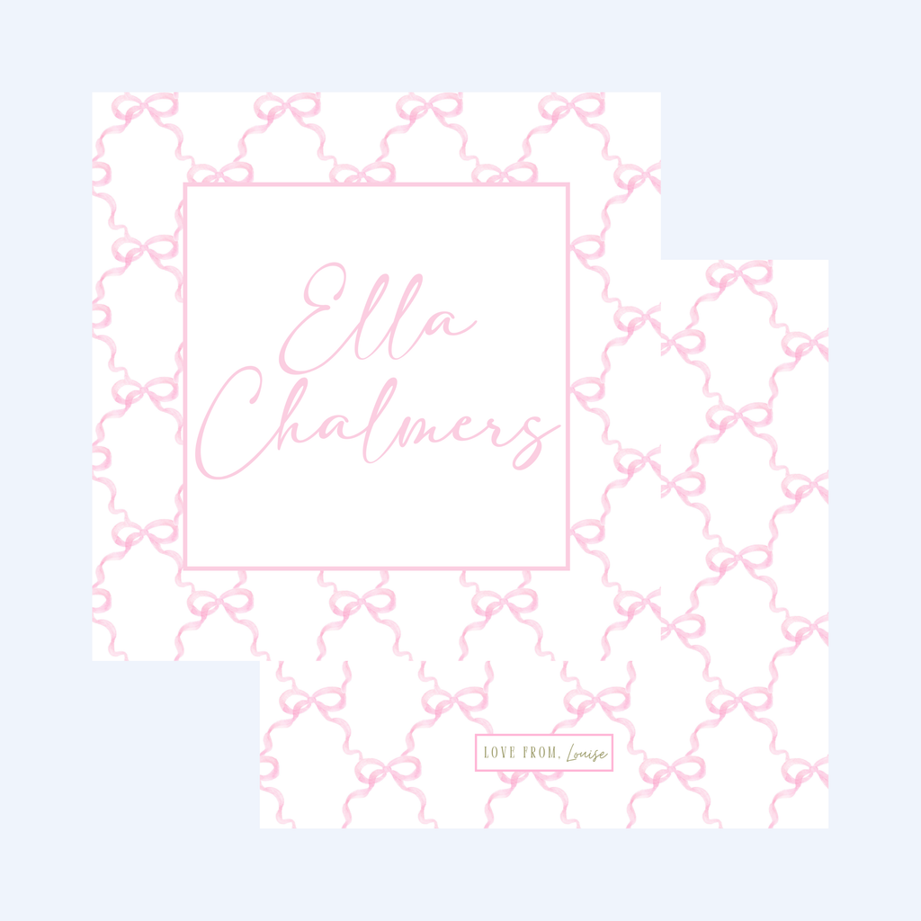 Baby Girl Diaper Bag Name Tag