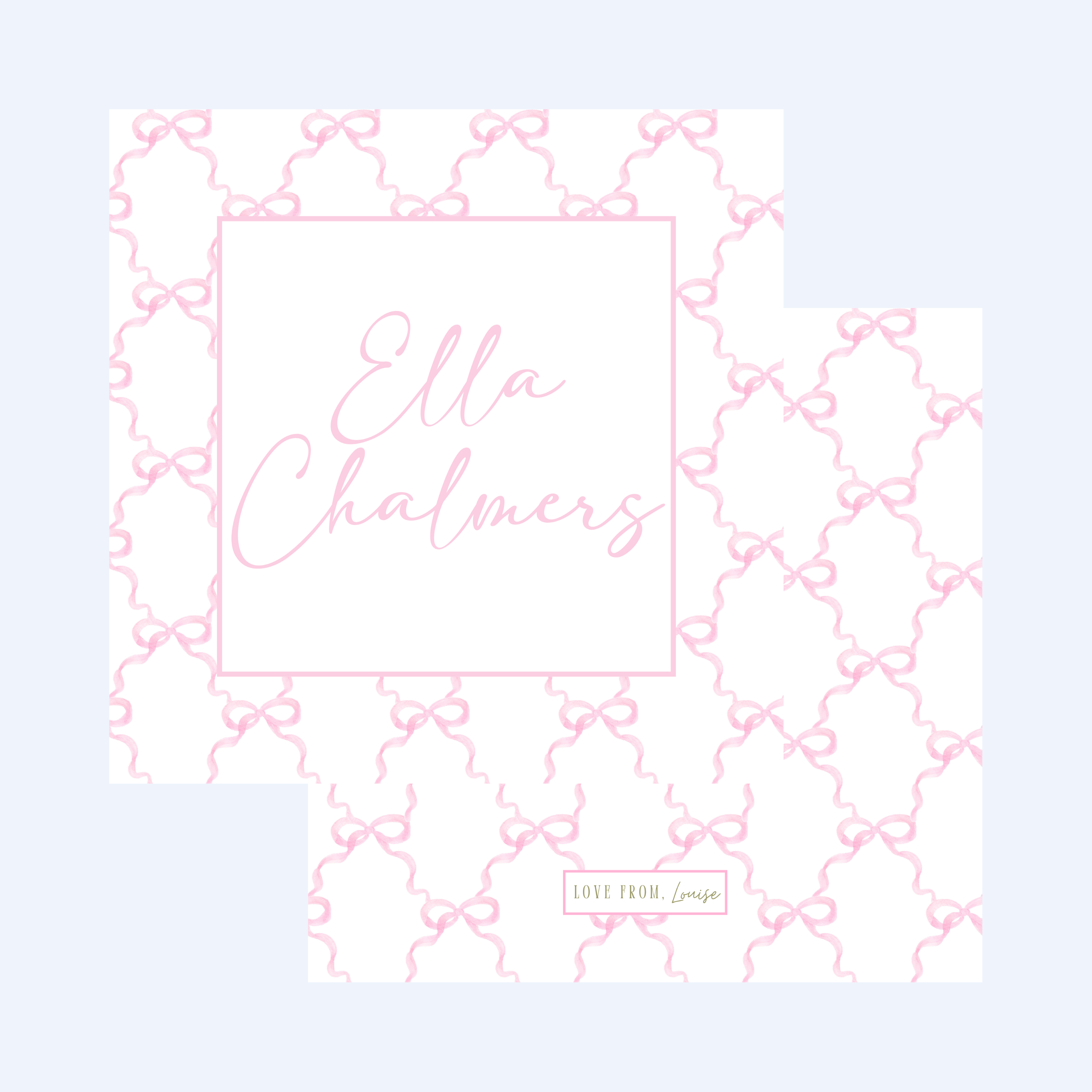 Baby Girl Diaper Bag Name Tag