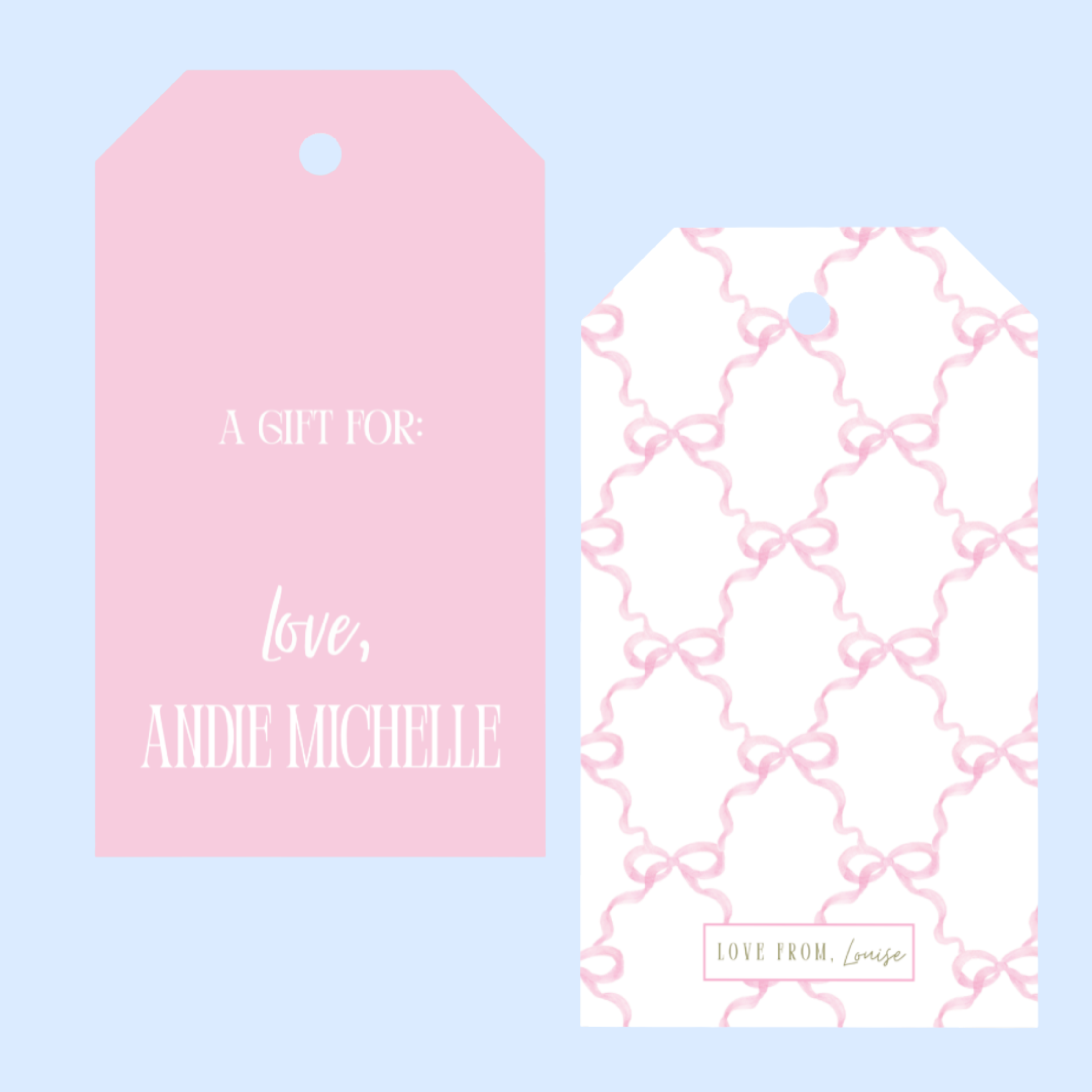Pretty In Pink Gift Tag (Set of 24)