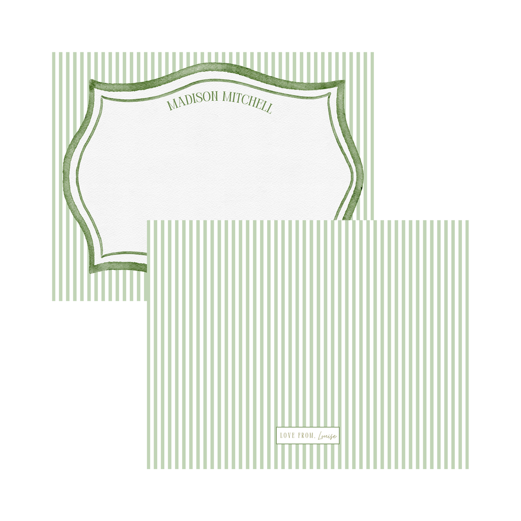 Heirloom Stripe Thank You Card (Set of 20)