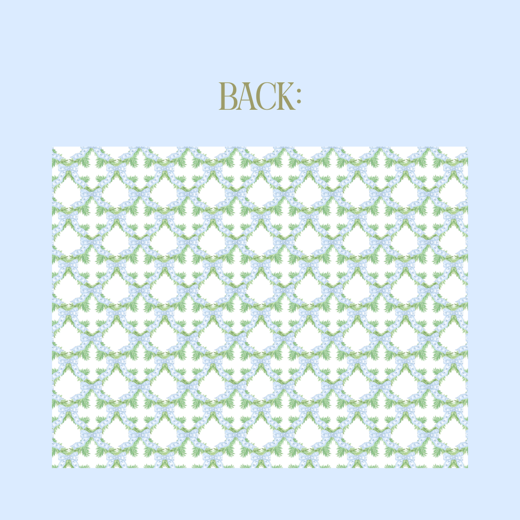 A Blue Christmas Thank You Card (Set of 10)