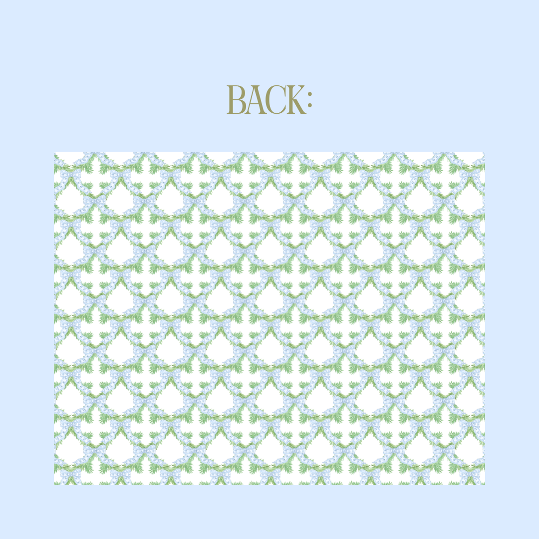 A Blue Christmas Thank You Card (Set of 10)