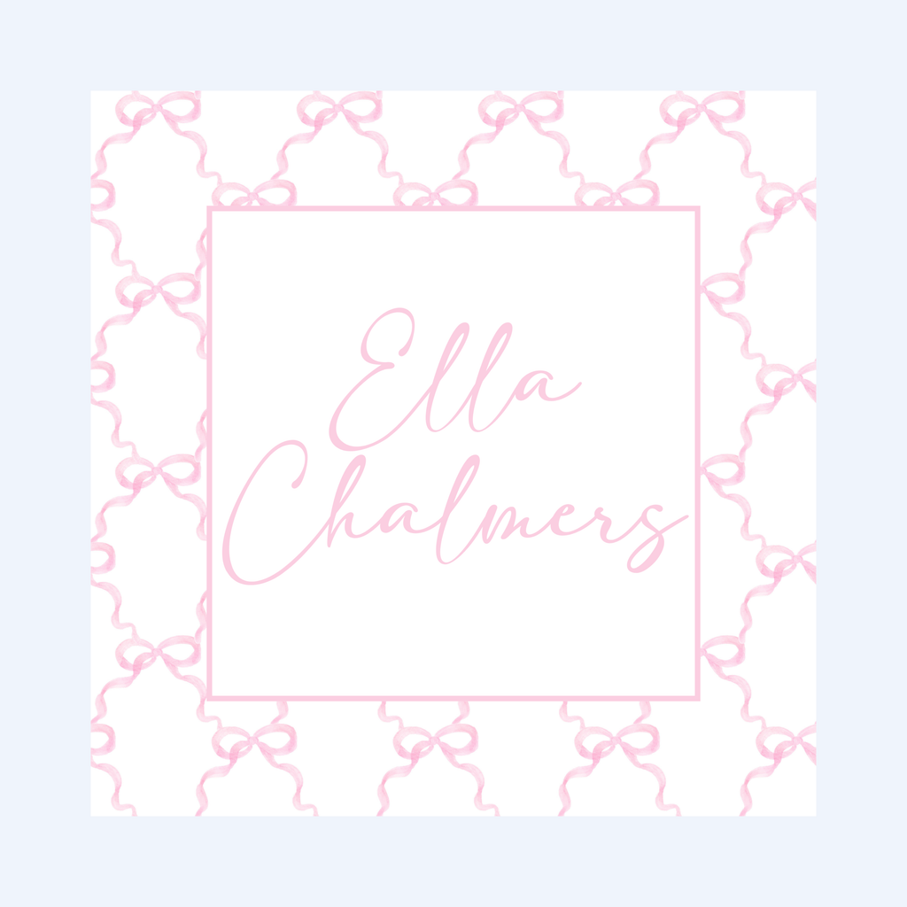 Baby Girl Diaper Bag Name Tag