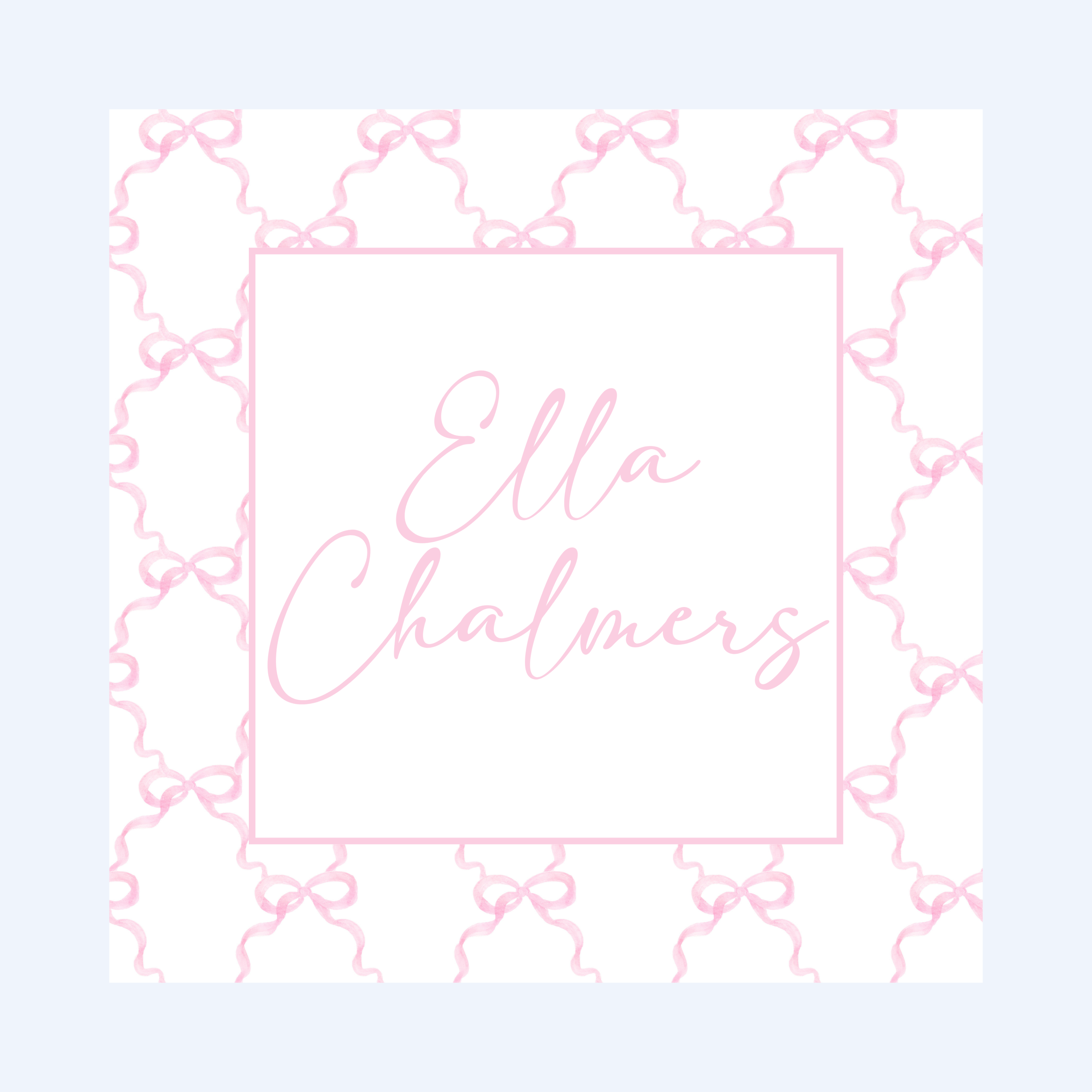 Baby Girl Diaper Bag Name Tag