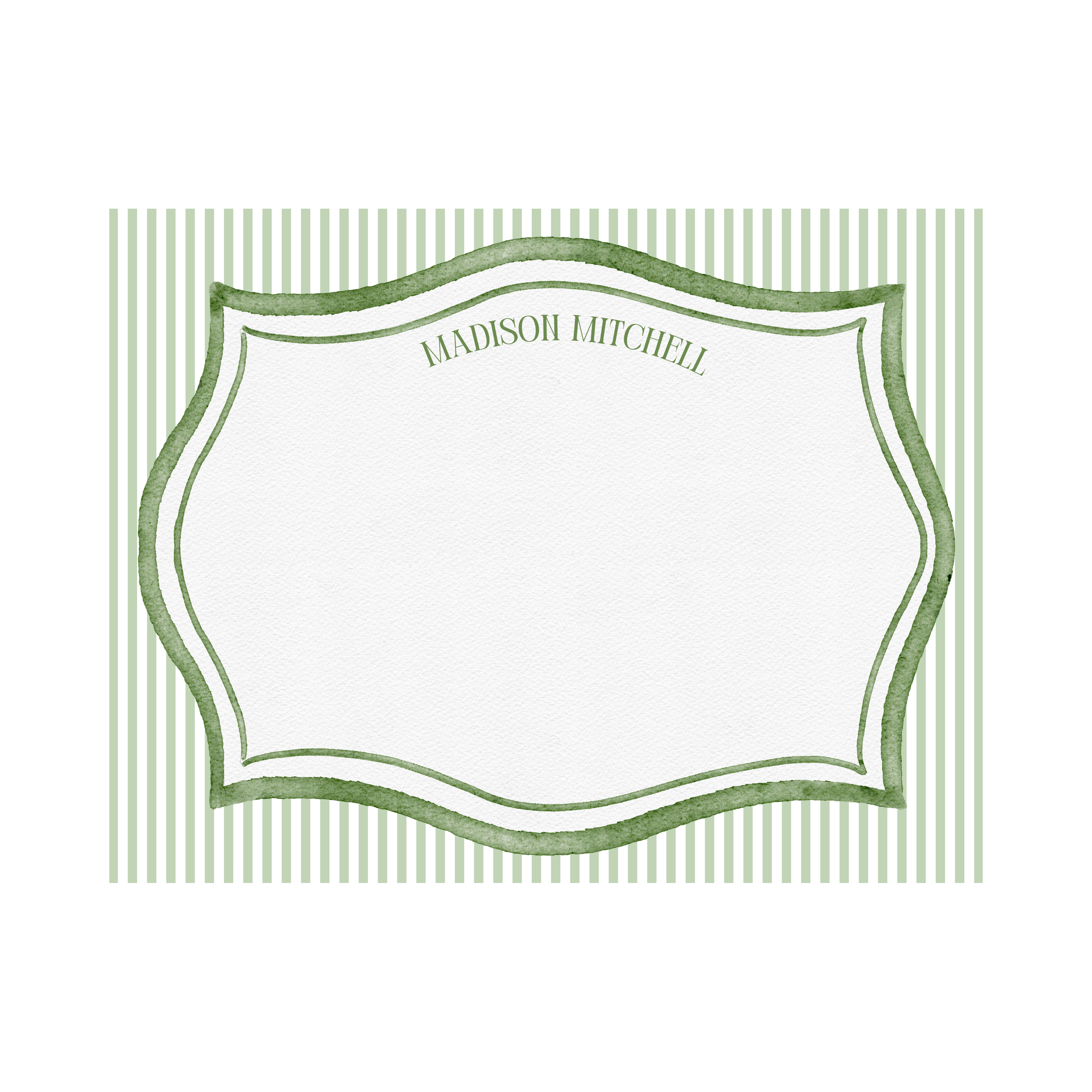 Heirloom Stripe Thank You Card (Set of 20)