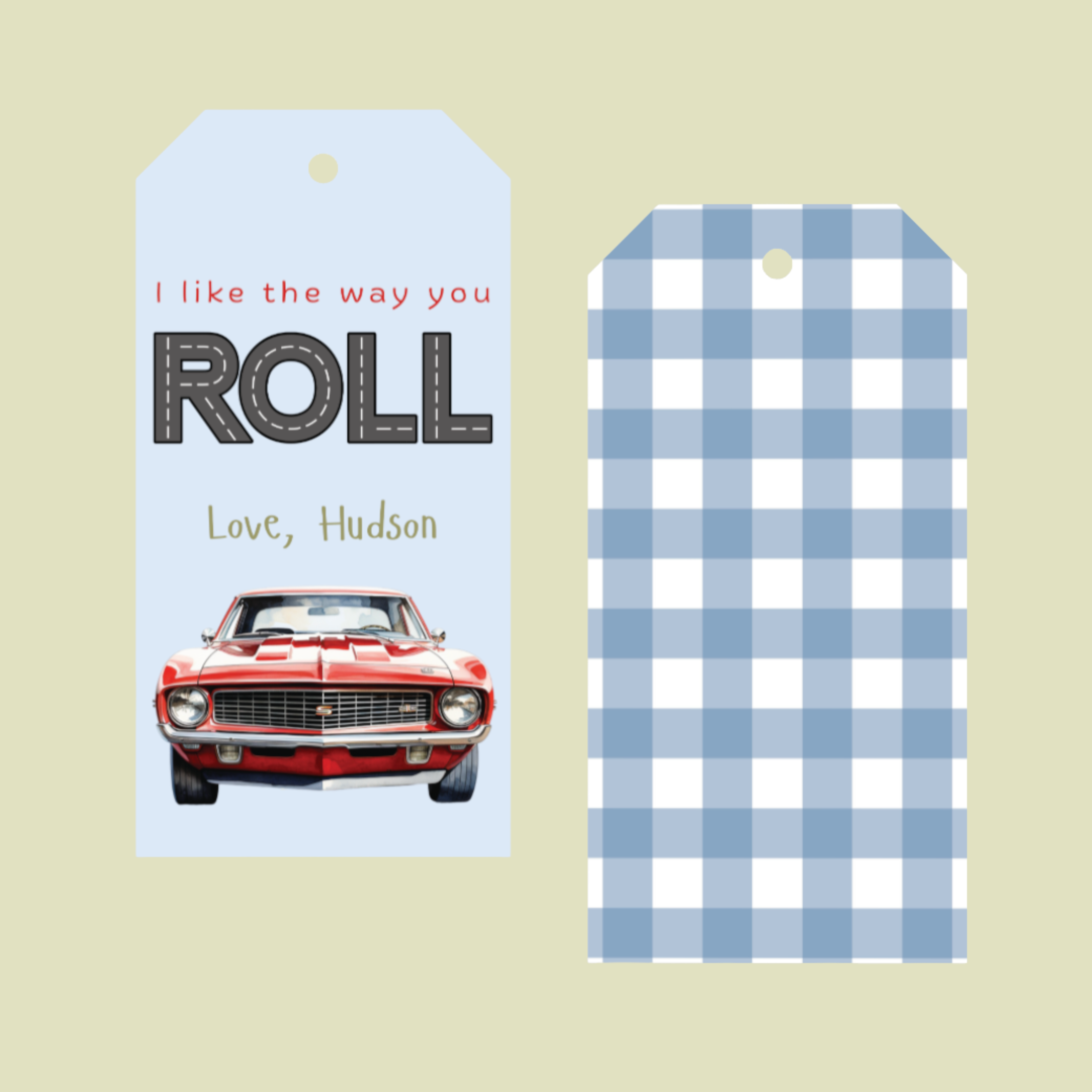 I Like The Way You Roll Valentines (Set of 12)