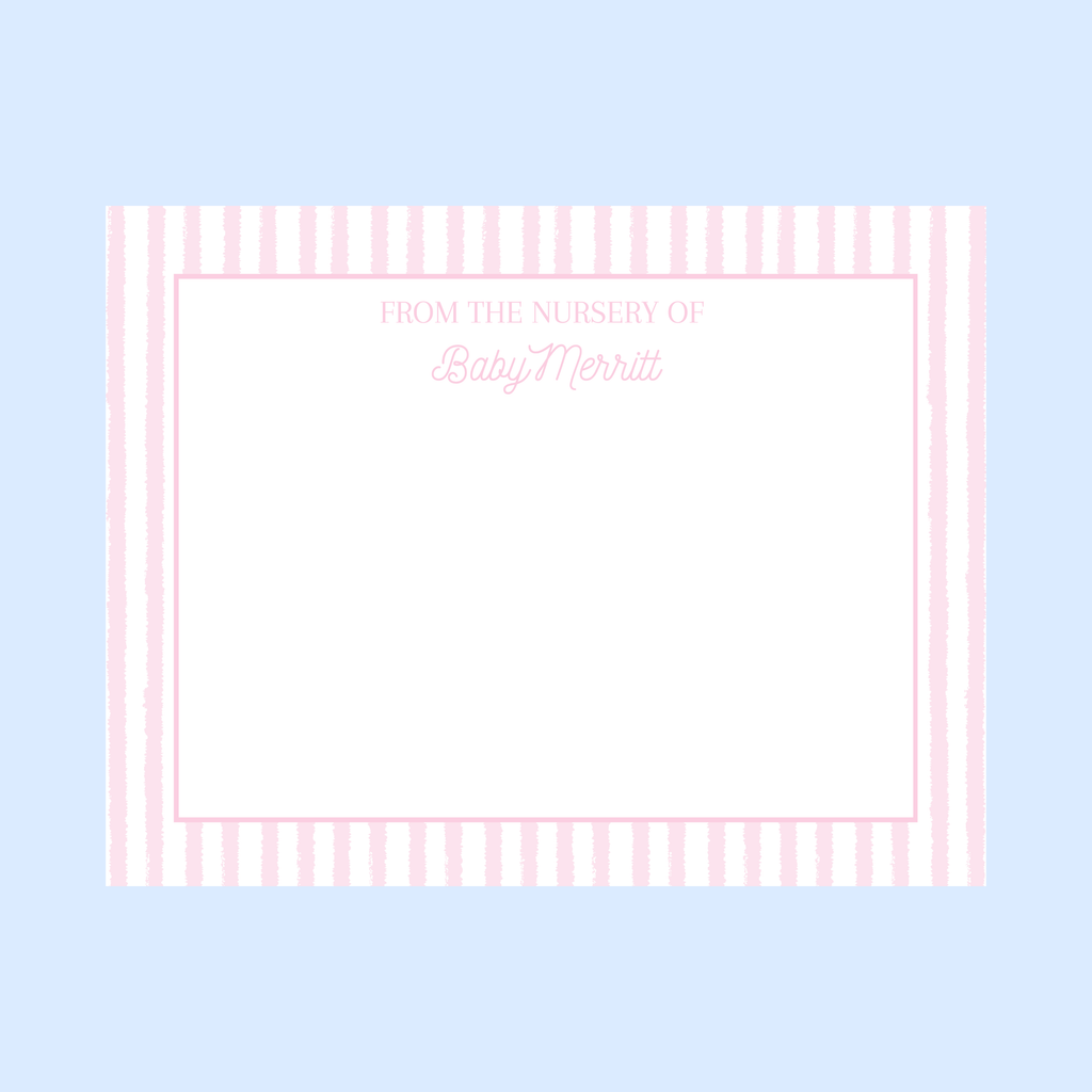 Baby Girl Bow Thank You Card (Set of 20)