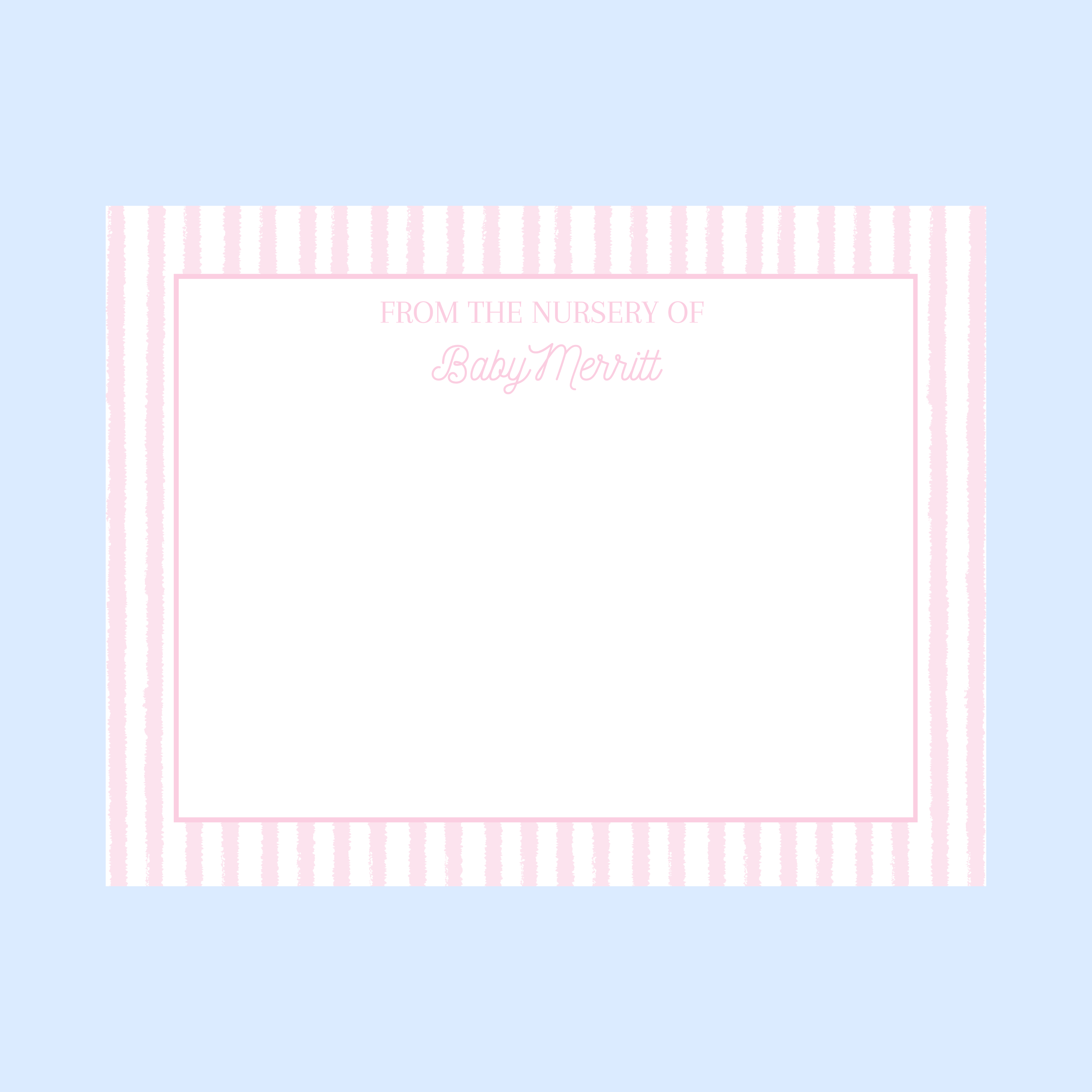 Baby Girl Bow Thank You Card (Set of 20)