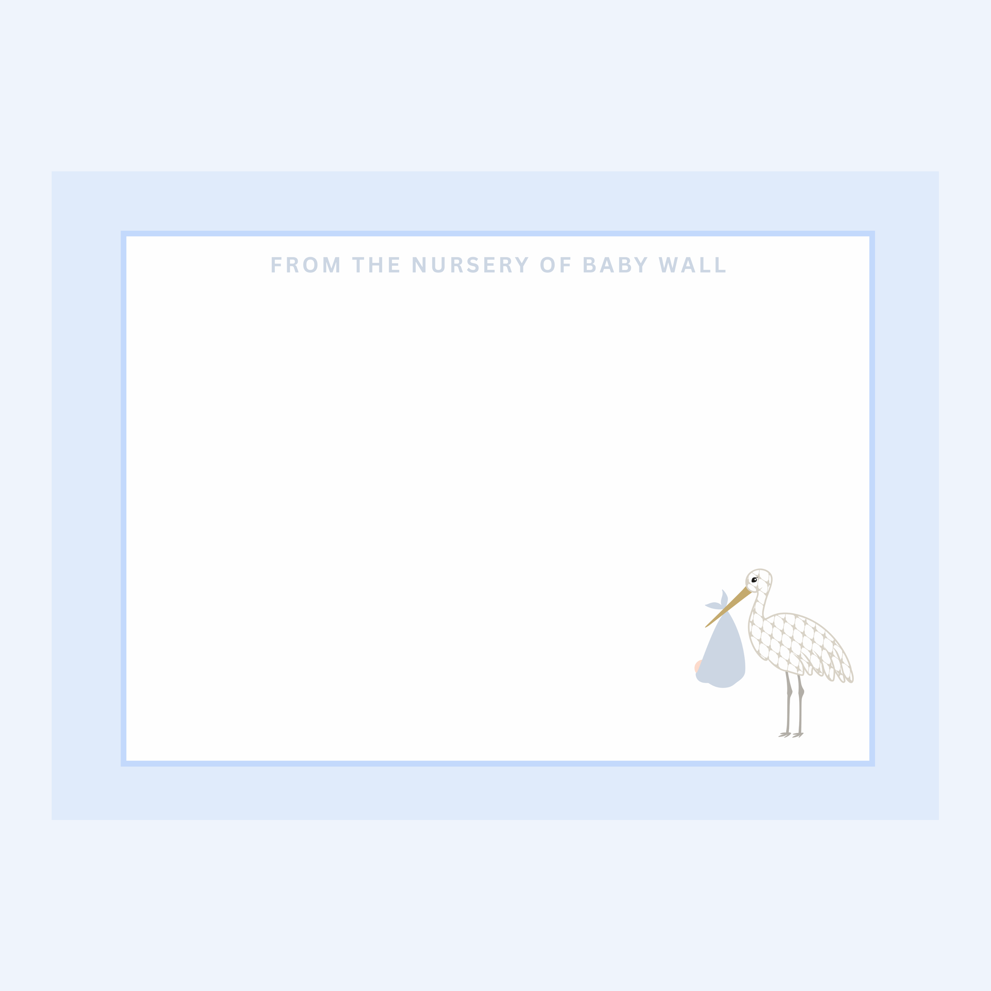 Baby Stork Thank You Cards (Set of 20)