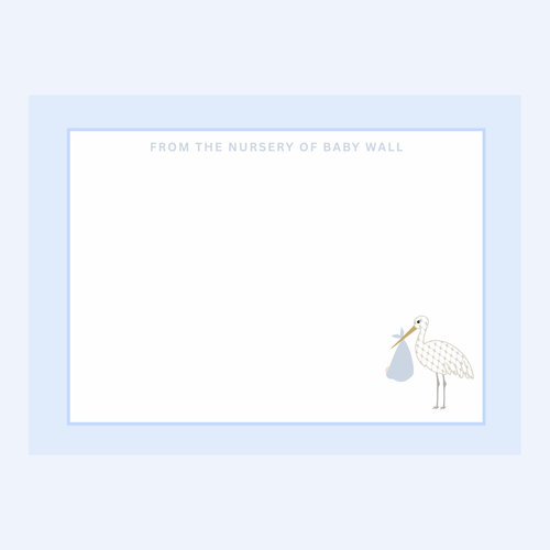Baby Stork Thank You Cards (Set of 20)