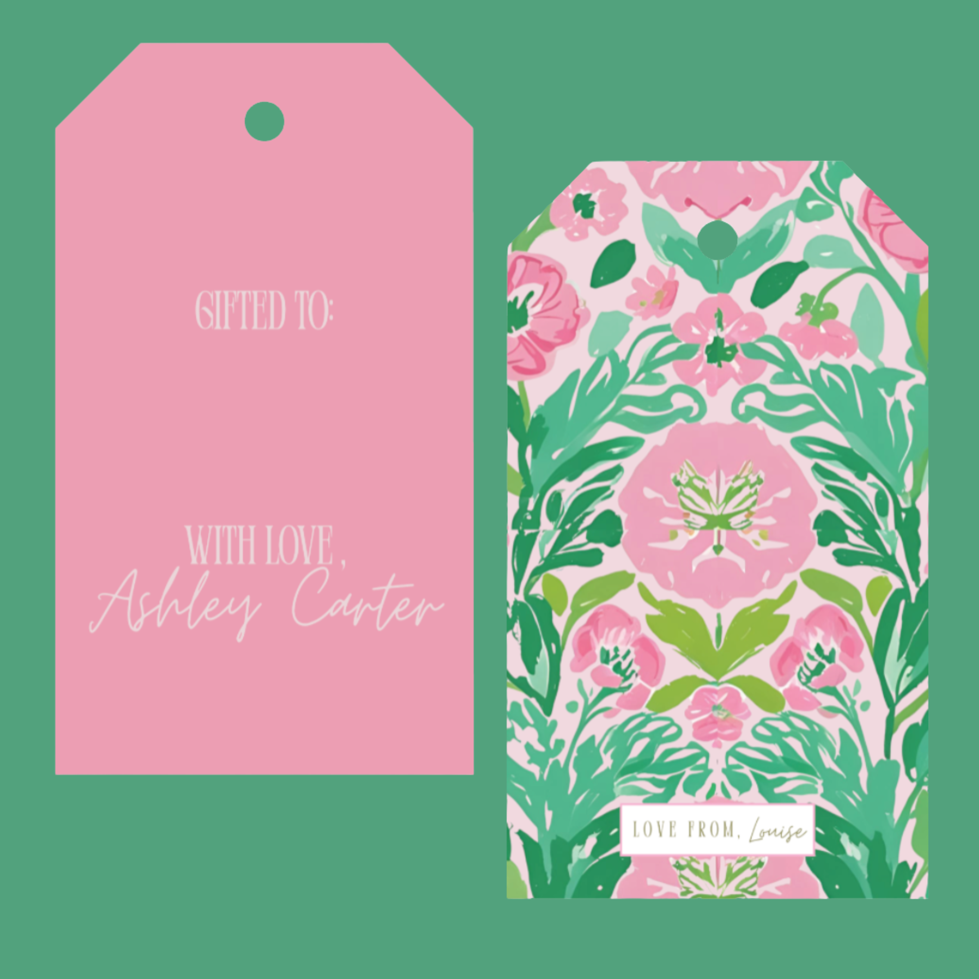 Flowers For You Gift Tag (Set of 24)