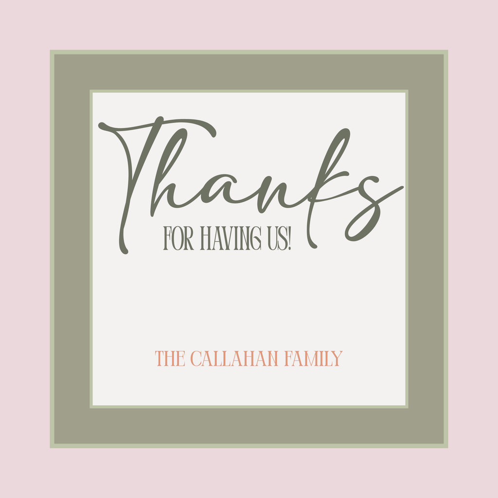 Green Chinoiserie Enclosure Card (Set of 24)