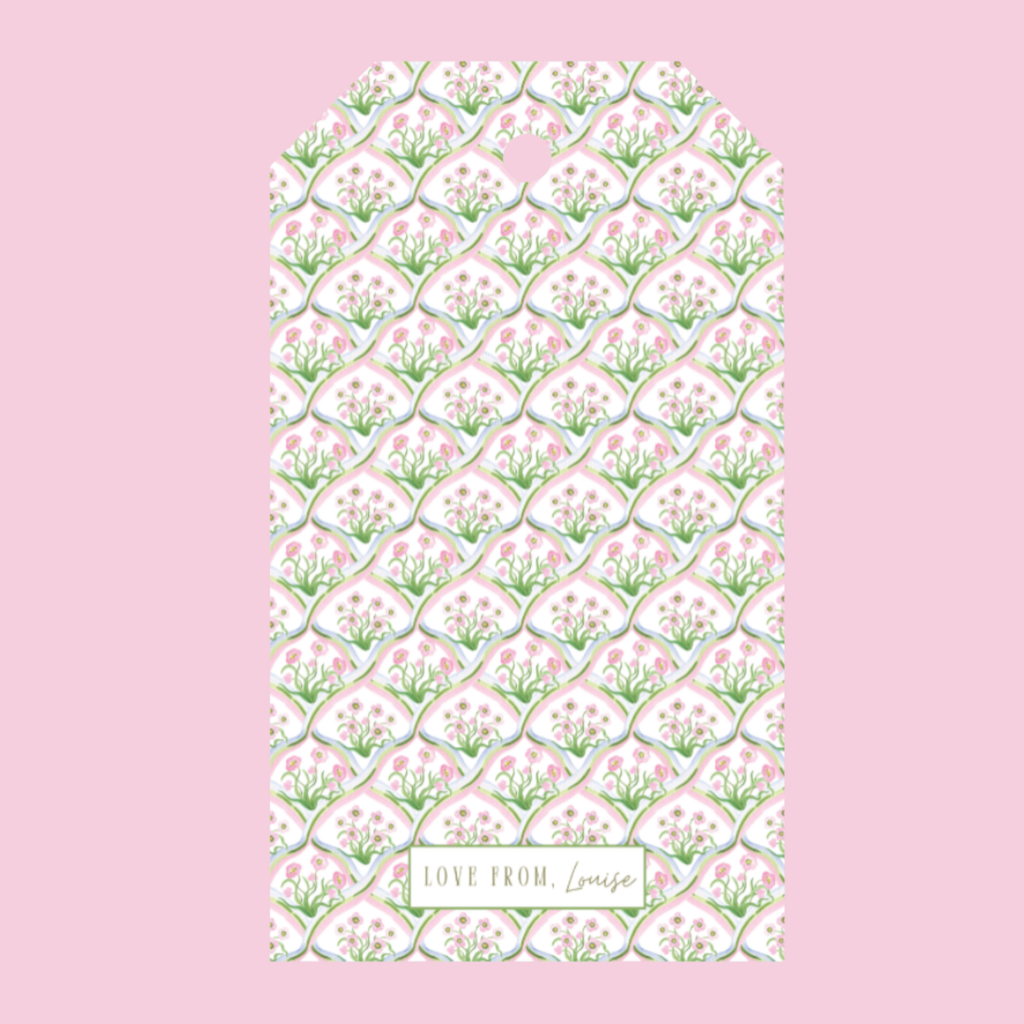 Simply Stated Monogram Gift Tag (Set of 24)