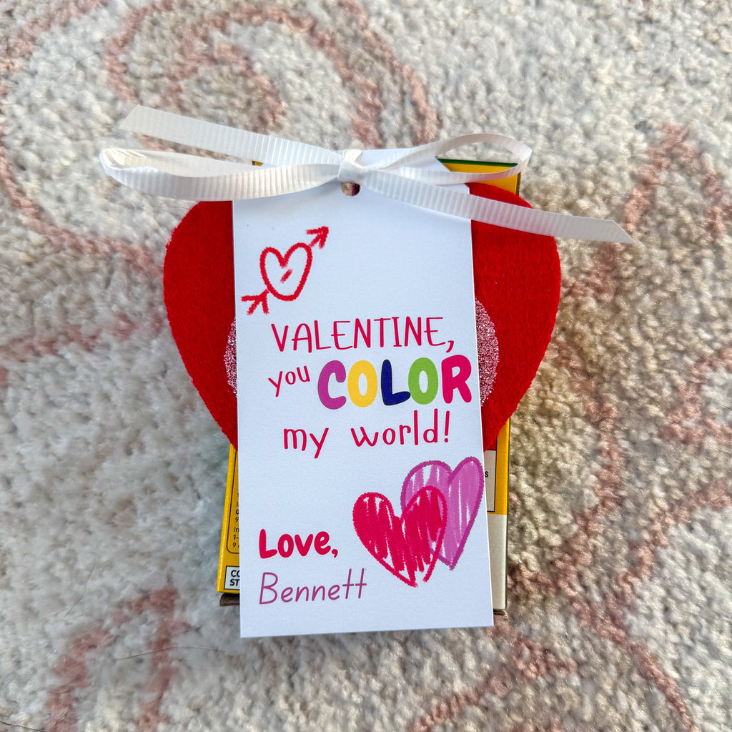 Color My World Valentine (Set of 12)